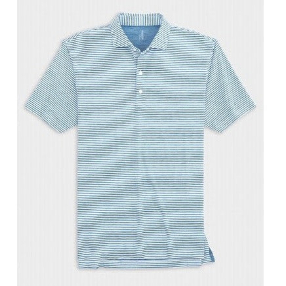 Johnnie-O, Seymour Striped Polo in Pipeline by Johnnie-O, Large, NWT